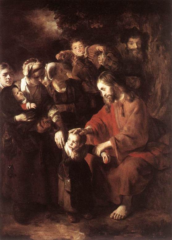 Nicolaes Maes, Christ Blessing the Children
